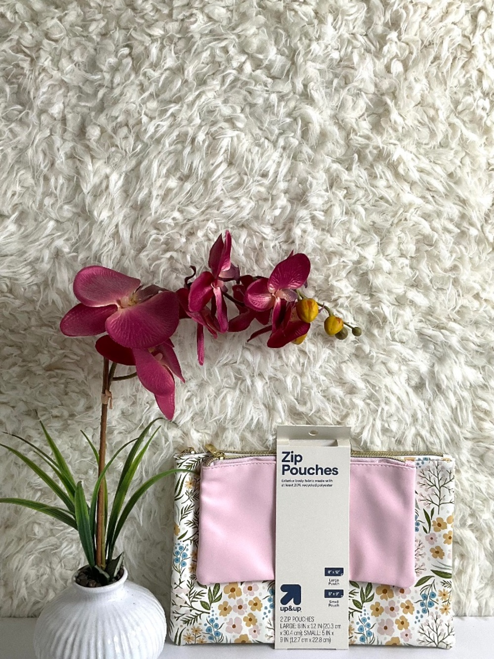 UP&UP ZIP POUCHES SET OF TWO~NEW!